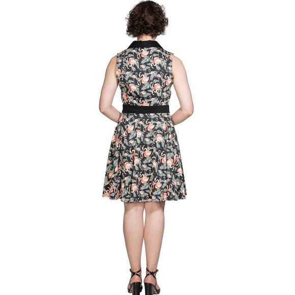 Flamingo Tropical Dress by Banned Retro - Picture 5 of 8